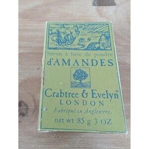Vintage‎ 1978 Crabtree & Evelyn Almond Meal English Country Soap 3oz 85g